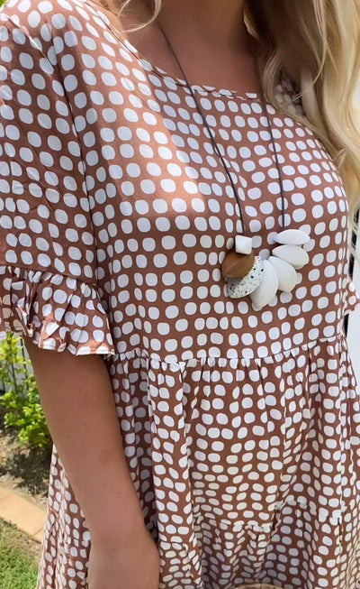 Byarina| Sable Short-Sleeve Midi Dress