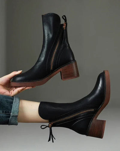ByArina Helara – Elegant and Comfortable Black Leather Boots
