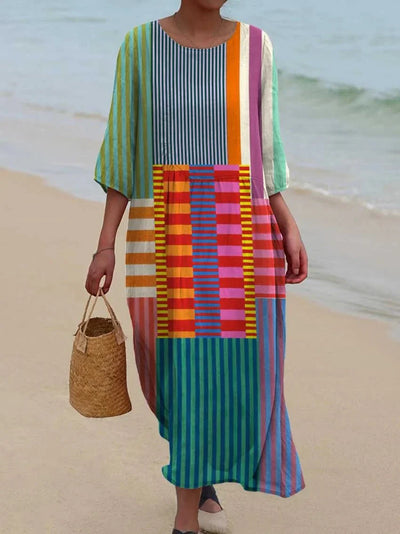 Rossa Vintage Geometric Dress