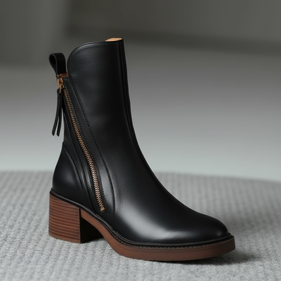 ByArina Helara – Elegant and Comfortable Black Leather Boots