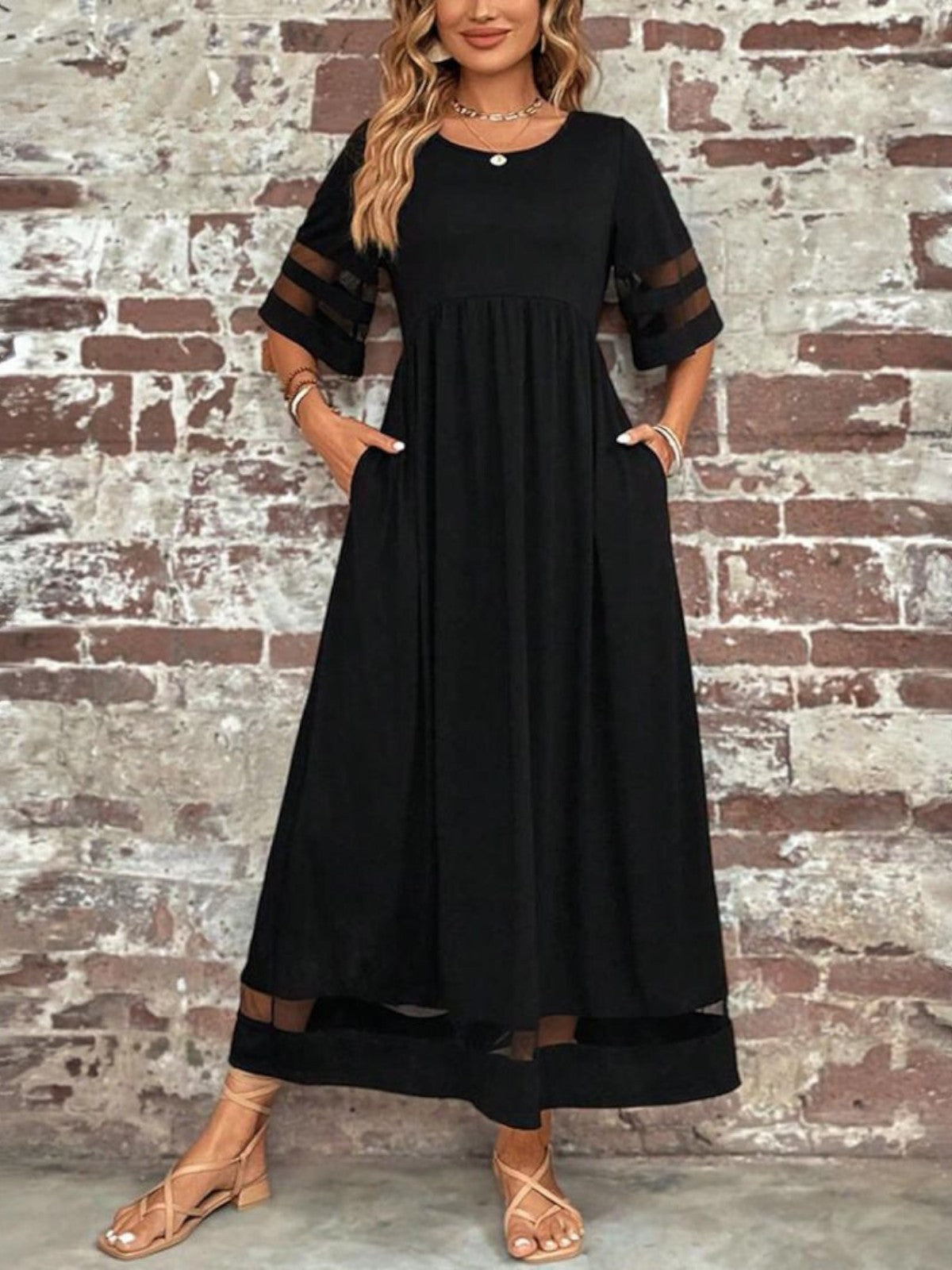 Byarina - Chic Tummy Flattering Coverage Dress