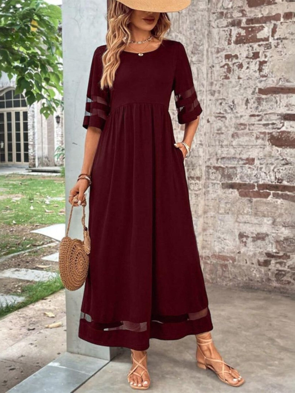 Byarina - Chic Tummy Flattering Coverage Dress