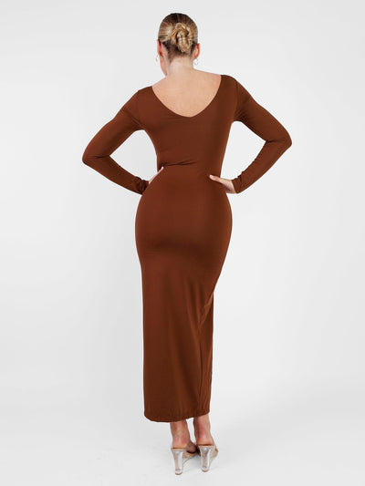The Shapewear Dresses Long Sleeve Split