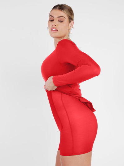 The Shapewear Dresses Long Sleeve Split