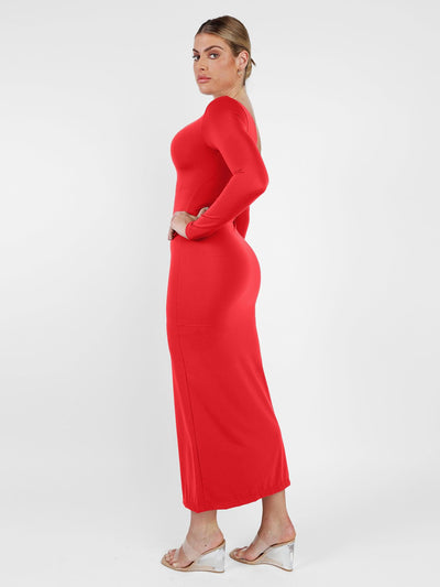 The Shapewear Dresses Long Sleeve Split