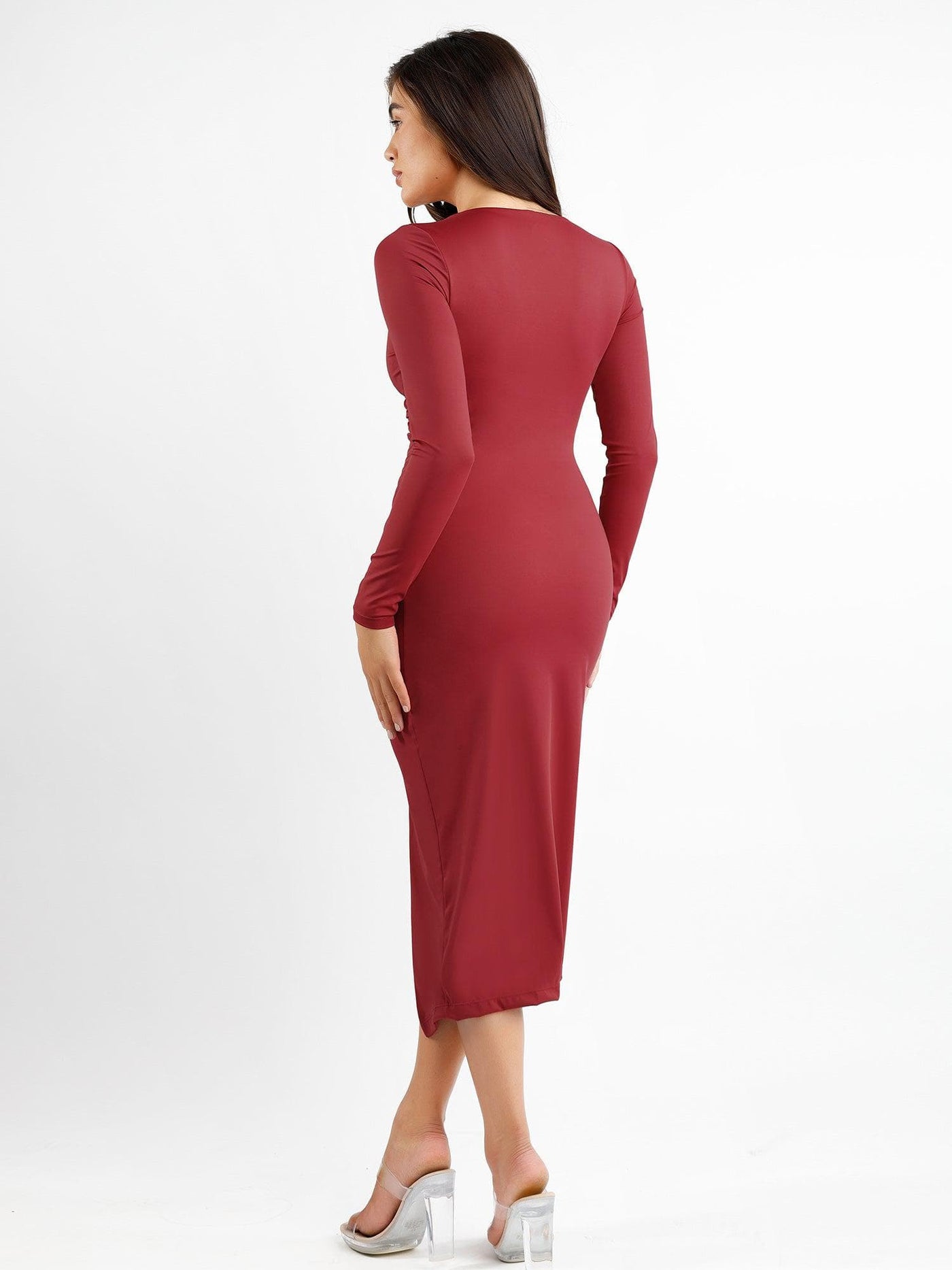 The Shapewear Dresses Long Sleeve Split